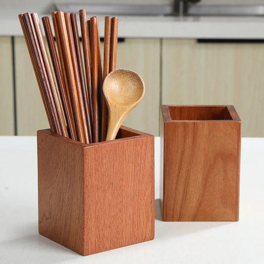 Natural Ebony Wood Chopstick Holder