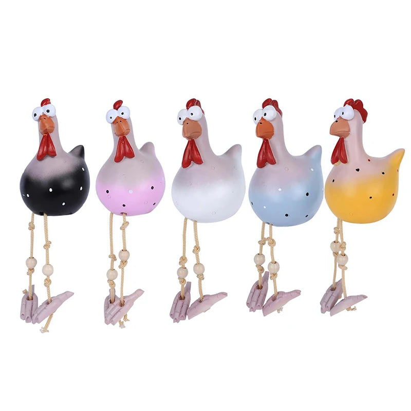 Funny Chicken Fence Decor