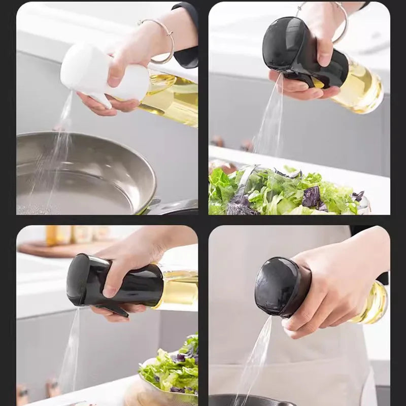 Oil Spray Bottle Kitchen Cooking Olive Oil Dispenser Camping BBQ Baking Vinegar Soy Sauce Sprayer Containers Gadget